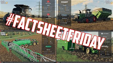 Farming Simulator 19 The First Fact Sheets Youtube
