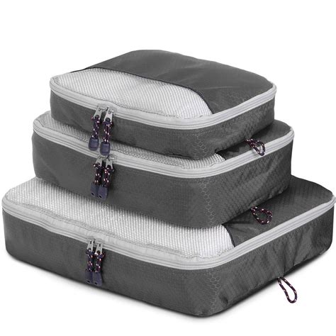 Globite Packing Cubes 3 Pack Grey Big W Packing Cubes Backpack