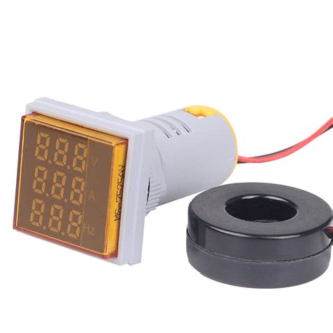 In Mm V A Hz Digital Led Volt Hz Ac Ammeter Voltmeter Current Frequency