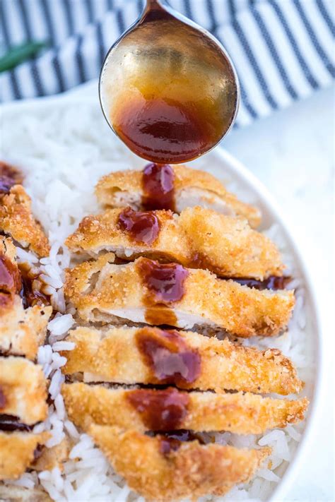 Chicken Katsu Recipe With Tonkatsu Sauce Sweet And Savory Meals