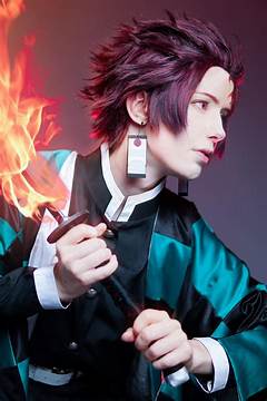 Breathtaking Cosplay Unleash The Power Of Tanjiros Iconic Hair Colors