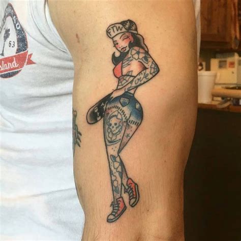 Best Pinup Tattoo Girl Designs Meanings Add Style In