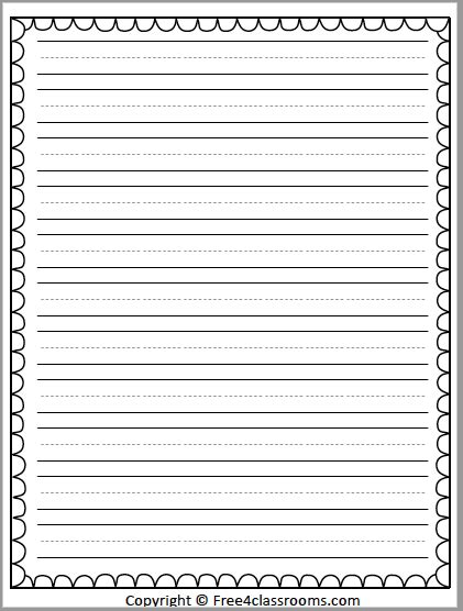 Where documents are involved, your main factor to consider requires to be legibility. Free Writing Stationary Primary Lines - Free4Classrooms