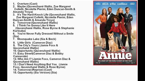 All these years later and many of. Annie 2014 Movie Official Soundtrack List - YouTube