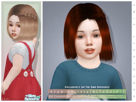 Valerie Hairstyle Toddler By Darknightt At Tsr Sims 4