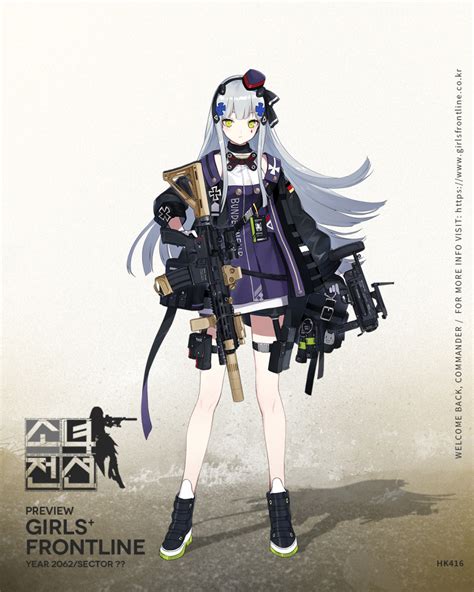 Safebooru 1girl Assault Rifle Bang Bangs Beret Black Legwear Blue