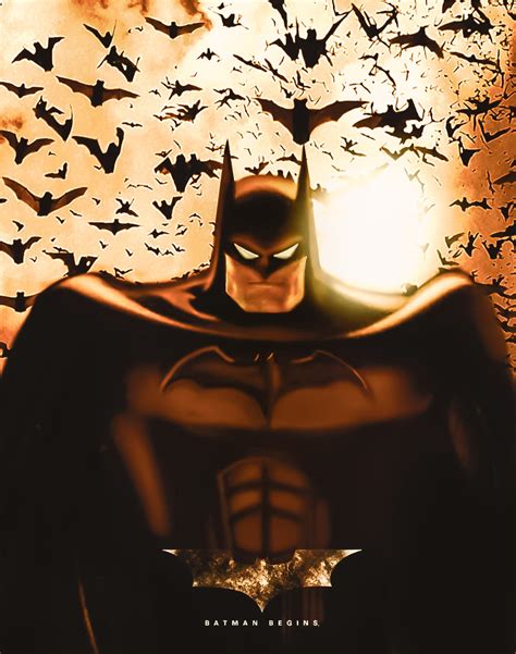 Batman Begins Animated Poster By Jonathanjohansson89 On