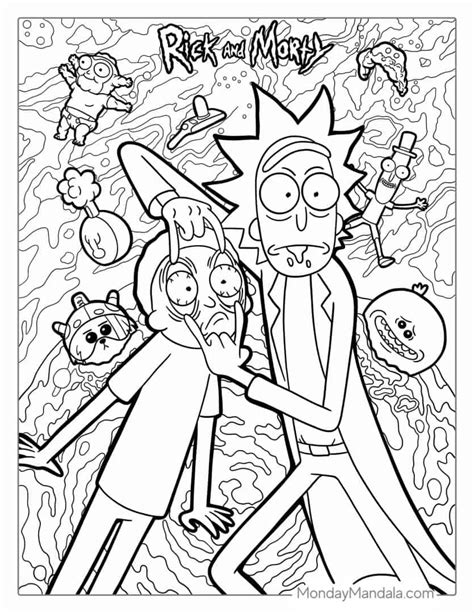 20 Rick And Morty Coloring Pages Free PDF Printables