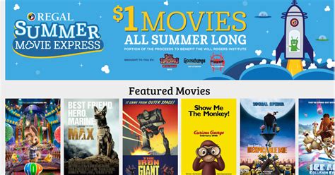 1 Summer Movies At Regal Cinemas