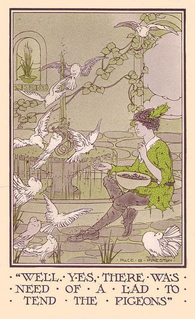 Tending The Pigeons Ill By Alice B Preston Fairytale Art Fairytale