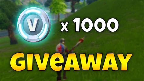 Free Vbucks Giveaway All Platforms Fortnite Battle Royale Youtube