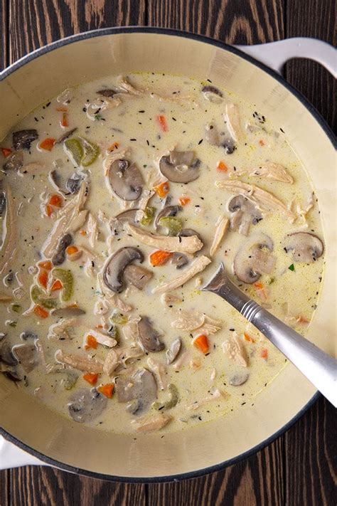 Creamy Turkey And Mushroom Soup The Blond Cook