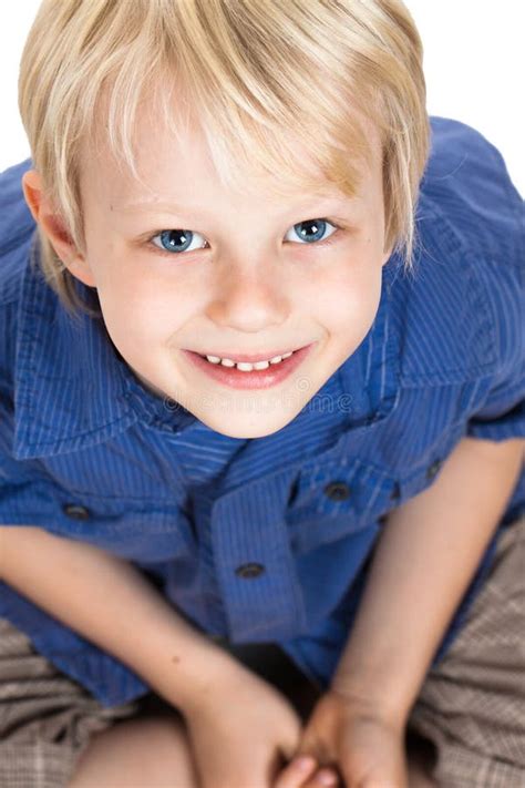 Close Up Portrait Of Cute Young Boy Stock Photo Image Of Face Cute