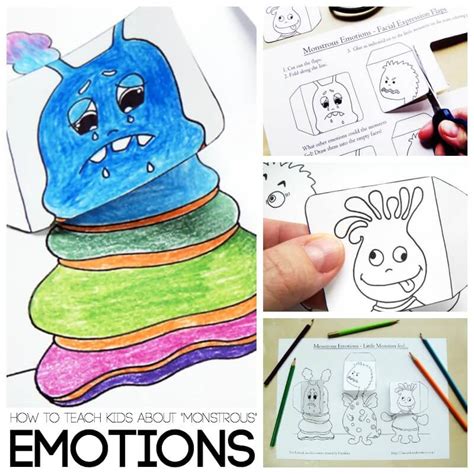 Monstrous Emotions Printable Simple Emotions Activity For Kids