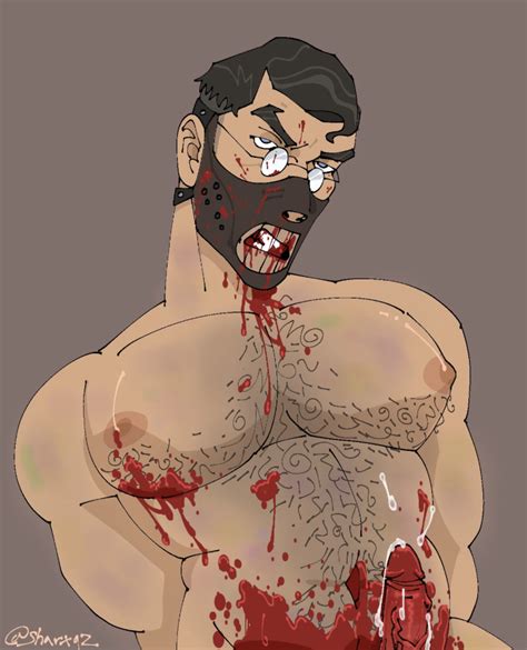 Rule 34 Bara Blood Blood In Mouth Blood On Face Blood On Penis Blood