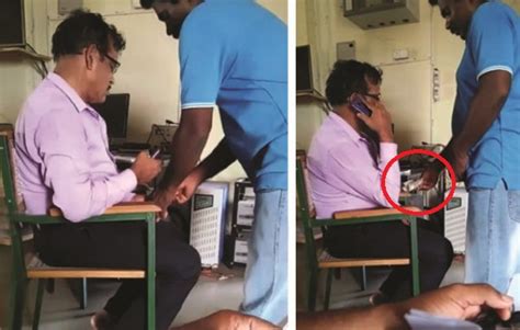 Caught On Camera Odisha Police Iic Receives Bribe Video Goes Viral Sambad English