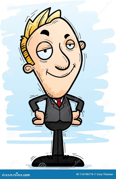 Confident Cartoon Businessman Stock Vector Illustration Of Confident Businessman 116196774