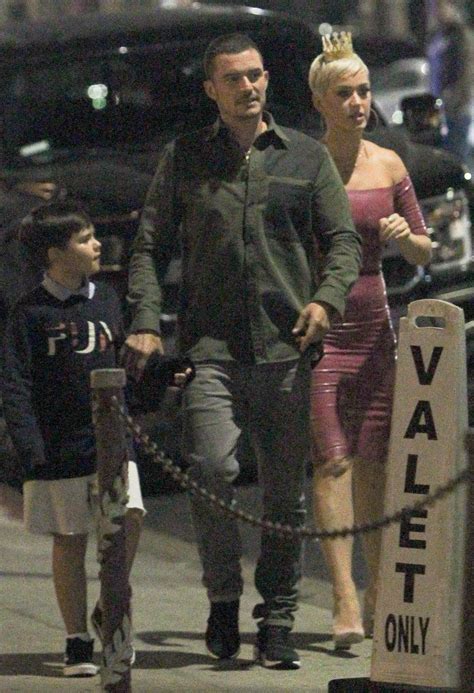 Katy Perry Squeezes Into A Skintight Latex Dress For Th Birthday Outing With Orlando Bloom