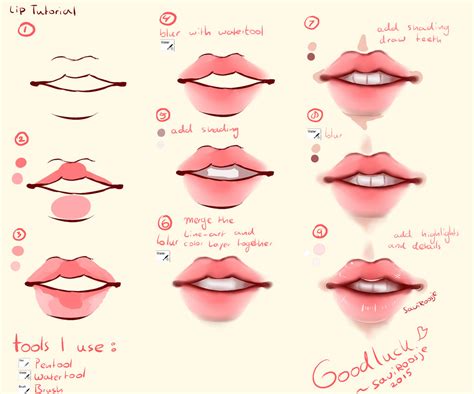 Lip Drawing Tutorial At Explore Collection Of Lip