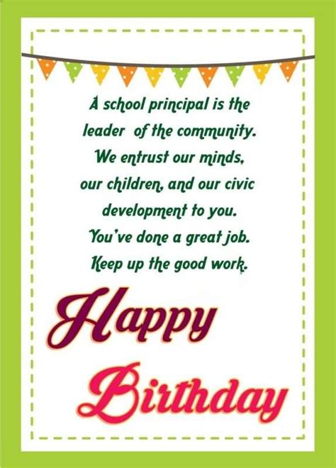 39 Beautiful Principal Birthday Greetings Wishes And Images Picsmine