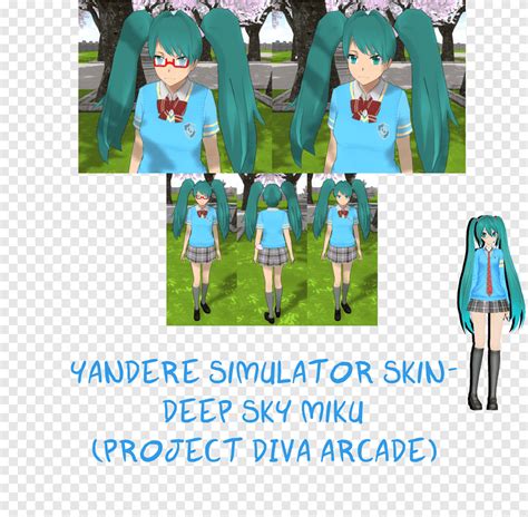 Yandere Simulator Art Game Character Autres Bleu Jeu Png Pngegg