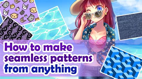 Clip Studio Tutorial How To Make Seamless Patterns From Anything