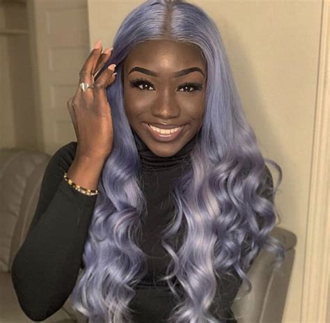 Pin By Raevin Gilliam On Lavender Hair On Dark Skin Wig Hairstyles