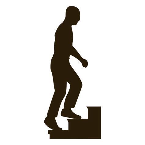 Man Climbing Stairs Sequence 4 Transparent PNG SVG Vector File