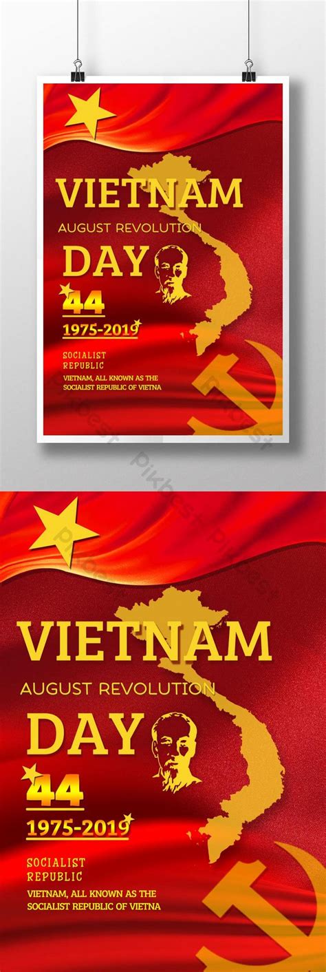 Celebrate Vietnam August Revolution Day Poster Psd Free Download