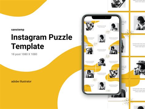 18 Instagram Puzzle Template By Shakilazuleka ~ Epicpxls