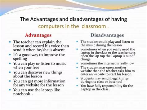 Ppt The Advantages And Disadvantages Of Having Computers In The