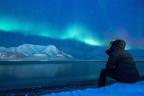 Hd Wallpaper Aurora Borealis Glacier Night Snow North Pole Nature