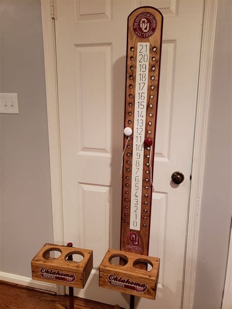 Cornhole Scoreboard And Drink Holder Combo Stain And Etsy