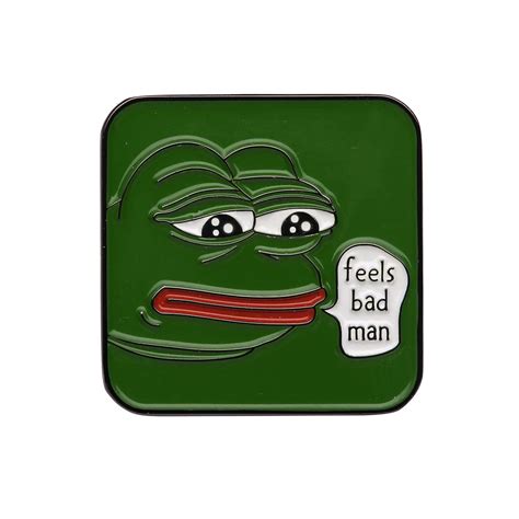 Buy Internet Memes Sad Pepe Frog Lapel Pin Feels Bad
