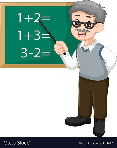 Cartoon Male Teacher Royalty Free Vector Image Images