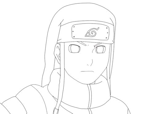 Neji Hyuuga Lineart By T Taigo On Deviantart