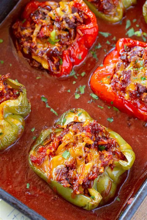 meat stuffed peppers recipe rezfoods resep masakan indonesia