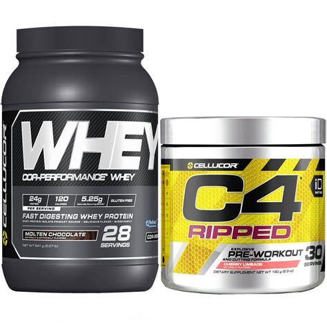 Cellucor C4 Ripped Pre Workout Powder Fat Burner Cherry Limeade 30