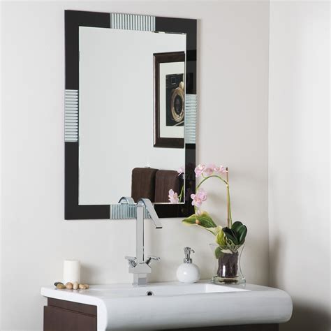 Decor Wonderland Francisco Bathroom Frameless Wall Mirror Large