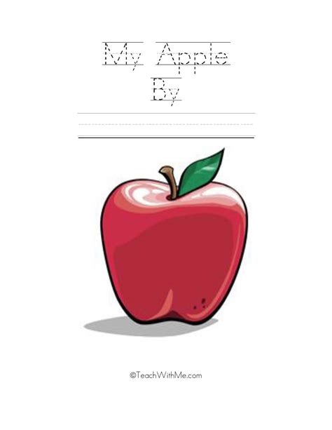 My Apple Easy Reader Booklet | Classroom freebies, Teaching freebies, Math writing