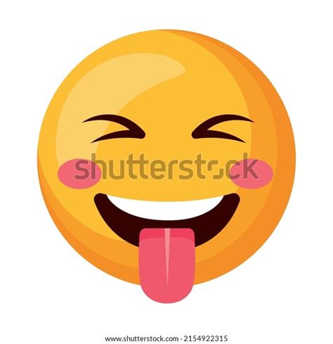 Emoji Face Tongue Out Icon Stock Vector Royalty Free 2154922315