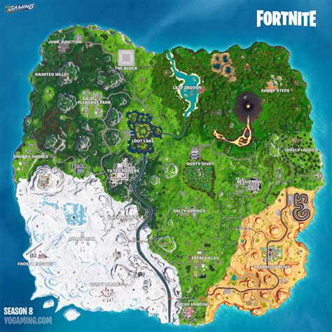 Fortnite Map With Names