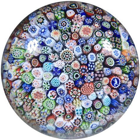 Antique Baccarat B1848 Art Glass Paperweight Closepack Millefiori W S The Paperweight Collection