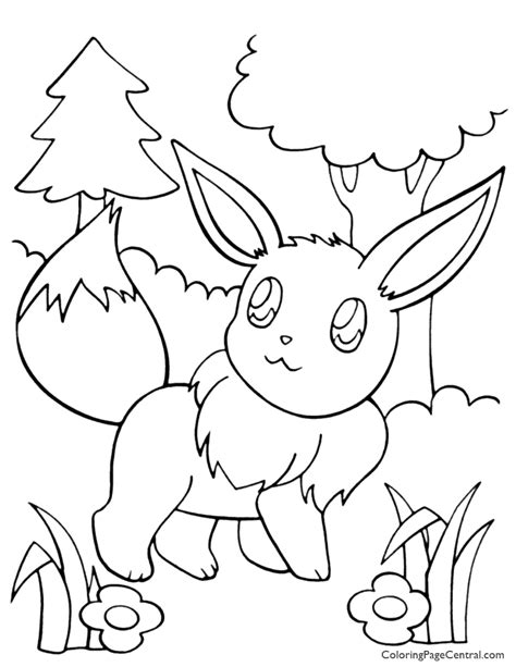 Here is a collection of 20 printable eevee coloring pages for your kids. Pokemon - Eevee Coloring Page 01 | Coloring Page Central