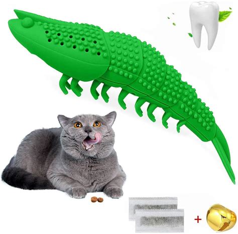 N A Cat Catnip Toys Interactive Cat Toothbrush Chew Toy