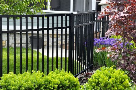 Home Housevolve Fence Design Black Garden Fence Wrought Iron Pool