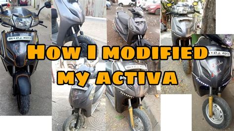  to change shape or body design of omni so as. Modified activa 3g || transition of my activa - YouTube