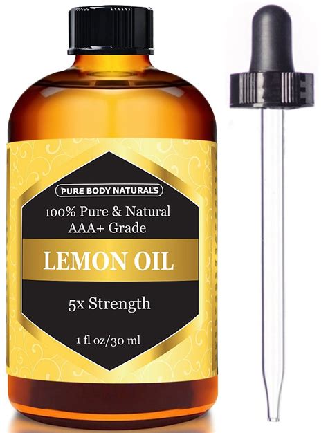 Lemon Essential Oil 1 Fl Oz 100 Pure Undiluted Lemon Oil For