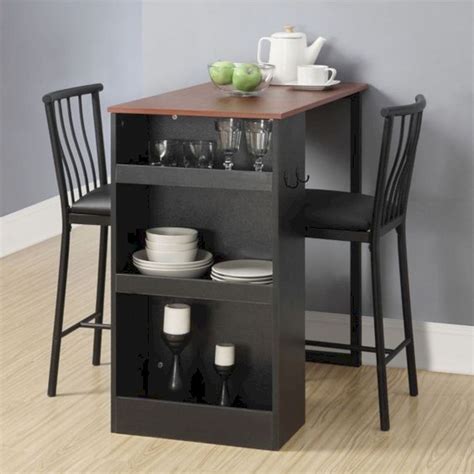 A small counter height table, like presented here. 15 Smart Saving Ideas for Table Storage | Small dining ...