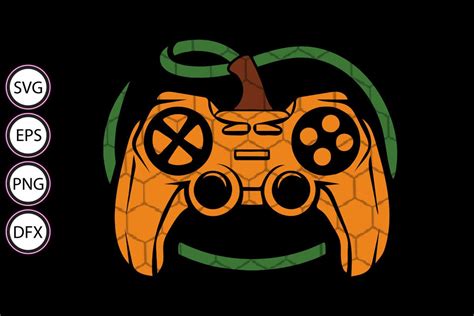 Gamer Halloween Pumpkin Game Controller Graphic By Natalia · Creative